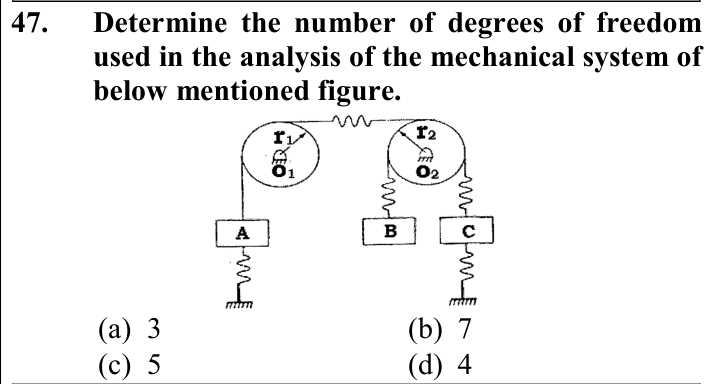 Figure for question 47, ISRO Mechanical & Aerospace 2014